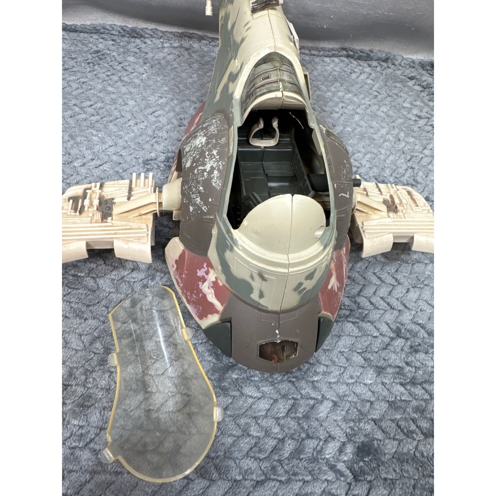 Star Wars Slave 1 Boba Fett Spaceship Vehicle Vintage Hasbro Kenner Toy - Picture 2 of 9